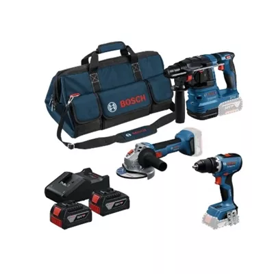 KIT 3 OUTILS 18V VISSEUSE GSR18V-65 + PERFO GBH18V22 +