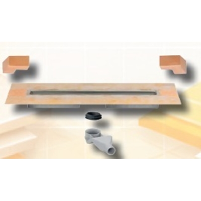 CANIVEAU X-TRA PLAT KERDI-LINE-F-40 H60MM L800MM