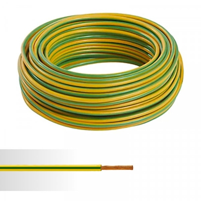 FIL SOUPLE HO7 V-K Ø 35MM² VERT/JAUNE