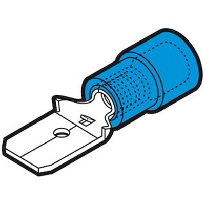 CLIP PARTIELLEMENT ISOLE MALE BLEU