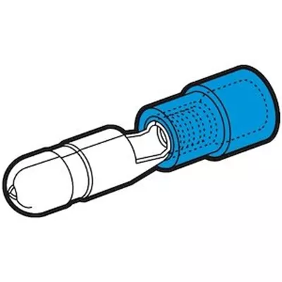 CLIP MALE ROND BLEU