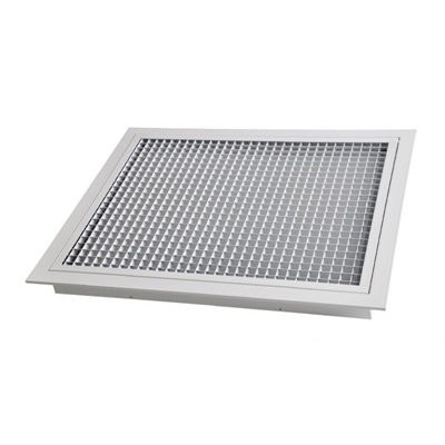 GRILLE DE REPRISE PORTE-FILTRE À AILLETTES DROITES
