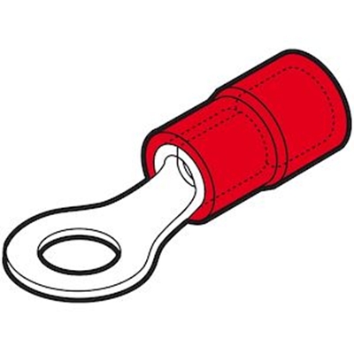 COSSE PREISOLEE RONDE ROUGE (0,25 A 1,5 MM²) - DIAM. 4 MM