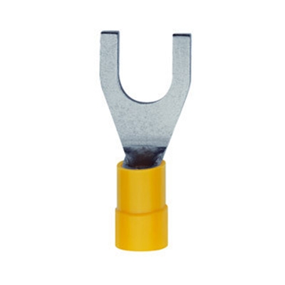 COSSE PREISOLEE FOURCHE JAUNE (4 A 6 MM²) - DIAM. 4 MM