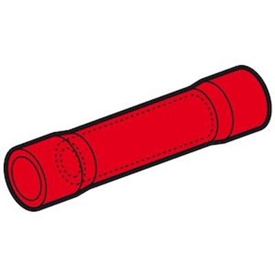 MANCHON PREISOLE BOUT A BOUT ROUGE (0,25 A 1,5 MM²)