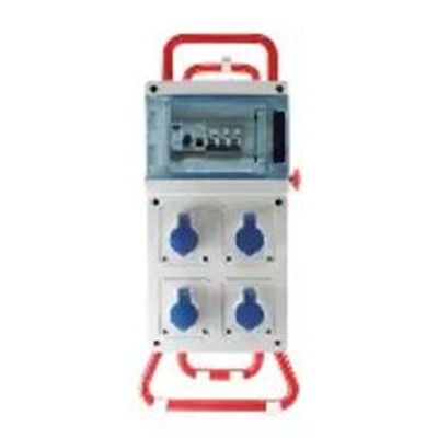 COFFRET DE CHANTIER MONO 4PC 2P+T AVEC SUPPORT