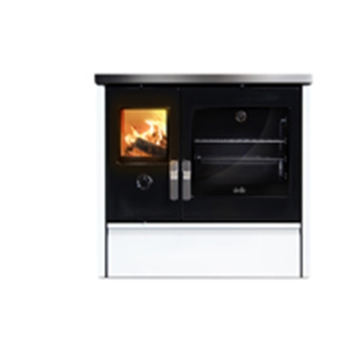 CUISINIERE A BOIS MELISSE 90 BLANC DEVILLE