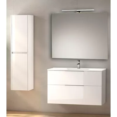 ENSEMBLE GALSAKY BLANC BRILLANT AVEC VASQUE