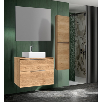ENSEMBLE GALSAKY 100 CM CHENE AVEC PLATEAU LANDES CHENE