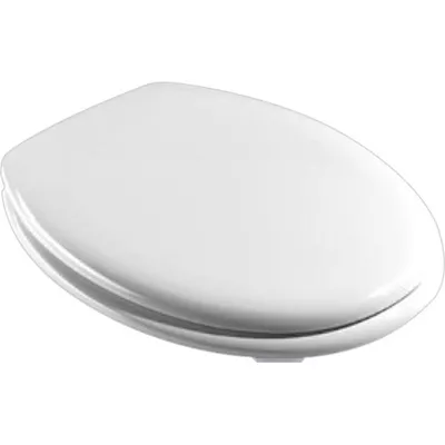ABATTANT RD'2 DOUBLE BLANC CHARNIERES INOX