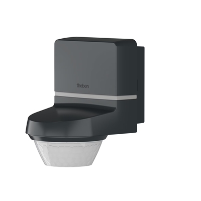 DETECTEUR MVT MURAL DESIGN TECTA 280° ANTHR. IP55 BLUETOOTH
