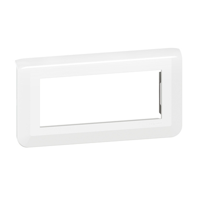 PLAQUE DE FINITION HORIZONTALE MOSAIC POUR 5 MODULES BLANC