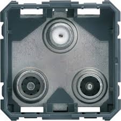 PRISE  TV + FM + SAT GALLERY  TRIPLE DIRECTE 1 ENTREE 2 MODULES