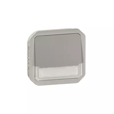 POUSSOIR NO-NF LUMINEUX PORTE-ETIQUETTE PLEXO COMPOSABLE GRIS