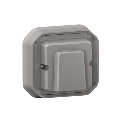 SORTIE DE CABLE 16A PLEXO COMPLET ENCASTRE GRIS