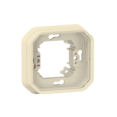 SUPPORT PLAQUE ENCASTRE 1 POSTE PLEXO SABLE