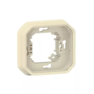 SUPPORT PLAQUE ENCASTRE 1 POSTE PLEXO SABLE