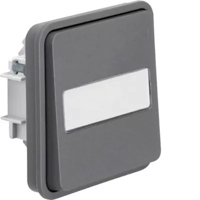 POUSSOIR A FERMETURE PORTE ETIQUETTE 1F ASSOCIABLE GRIS IP55