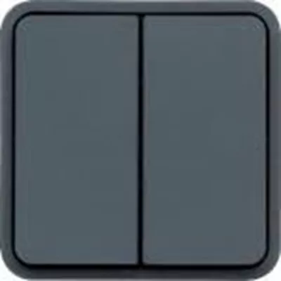 CUBYKO DOUBLE INTER VV  LUMINEUX ASSOCIABLE GRIS IP55