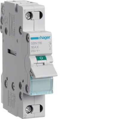 INTERRUPTEUR MODULAIRE 1 POLE 16A