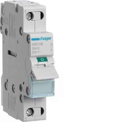 INTERRUPTEUR MODULAIRE 1 POLE 16A