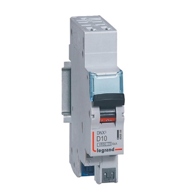 DISJONCTEUR DNX³ 4500 - AUTO/AUTO - U+N 230V - 4,5KA - COURBE D - 1 MODULE