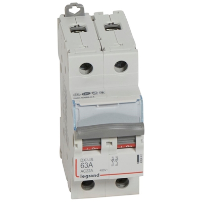 INTERRUPTEUR-SECTIONNEUR DX³-IS 2P 400V~ - 63A - 2 MODULES