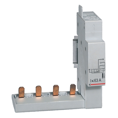 MODULE RACCORD PAR PEIGNE DX TETE DE GROUPE - 4P JUSQU'A 63A