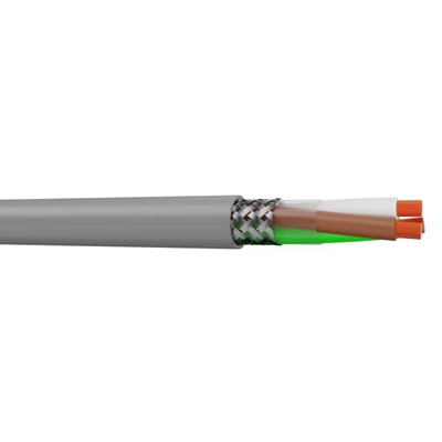 LIYCY 3 X 1 CABLE GRIS BLINDE PAR TRESSE 3X1MM² SANS VERT JAUNE