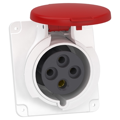 PRATIKA - SOCLE PRISE INDUSTRIELLE - 32A - IP44 - 380 - 4P - VIS