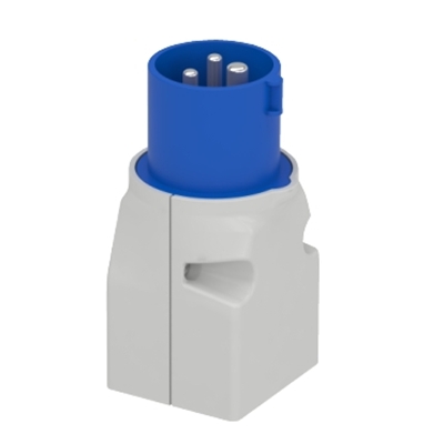 ADAPTATEUR 16A 2P+T 250V EUROPE / FRANCE PRATIKA MERLIN