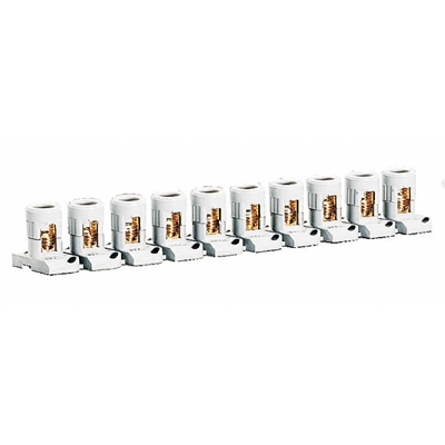 BARRETTE DE 10 BORNES SÉPARABLES 2X10MM²