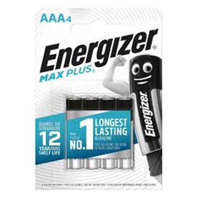 PILE AAA LR03 1.5V ALCALINE MAX PLUS ENERGIZER B4