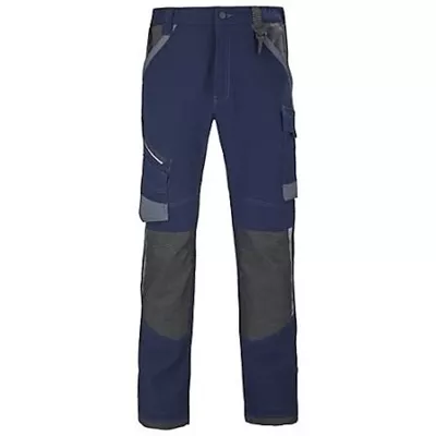 PANTALON STRETCH RULER  BLEU MARINE / NOIR