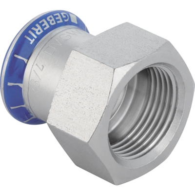 Raccord Geberit Mapress Acier Inox avec filetage femelle