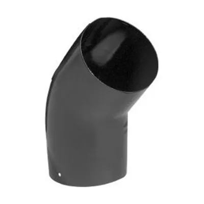 COUDE ÉMAILLÉ 45°NOIR MAT