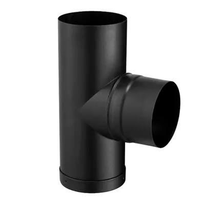 TÉ ÉMAILLÉ D'ÉQUERRE NOIR MAT