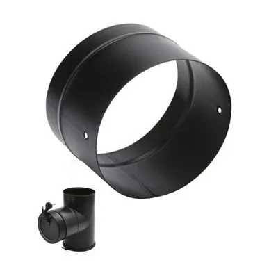 ADAPTATEUR NOIR MAT POUR RÉGULATEUR Ø150MM