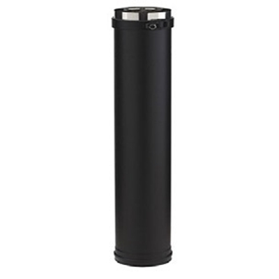 ELEMENT DROIT 45CM Ø 80-130 PGI NOIR
