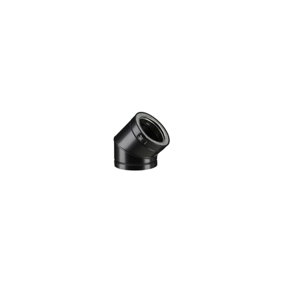 COUDE 30° Ø 100 TI NOIR MAT