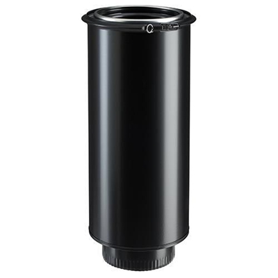 ELEMENT DROIT DE FINITION Ø 150 TZ A 80 EMAIL NOIR MAT