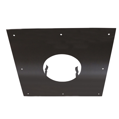 PLAQUE PROPRETE NOIRE 300X300MM TUYAU Ø80MM