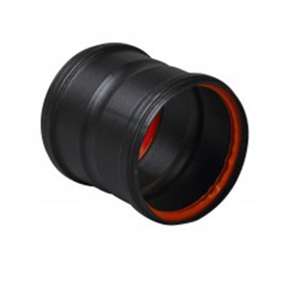 CONDUIT PELLETS 12CM FF Ø 80 EMAIL NOIR MAT + JOINTS VITON