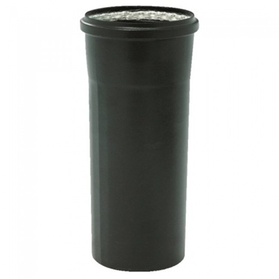 CONDUIT PELLETS 15CM FM Ø 80 EMAIL NOIR MAT + JOINT VITON