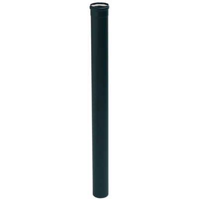 CONDUIT PELLETS 100CM Ø 80 EMAIL NOIR MAT + JOINT VITON