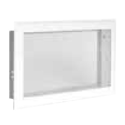 GRILLE DÉCOMPRESSION HOTTE 345X195 AVEC PRÉCADRE 307X157