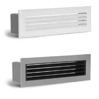 BOUCHE DECOMPRESSION LAMELLE 190X60 BLANCHE + CADRE