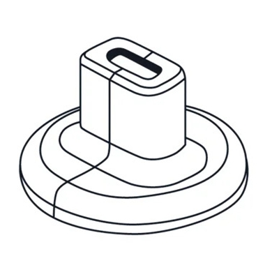 ROSETTE POUR BASE DE PIED SUPPORT