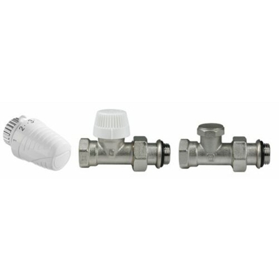 KIT DROIT 1/2'' ROBINET THERMOSTATIQUE