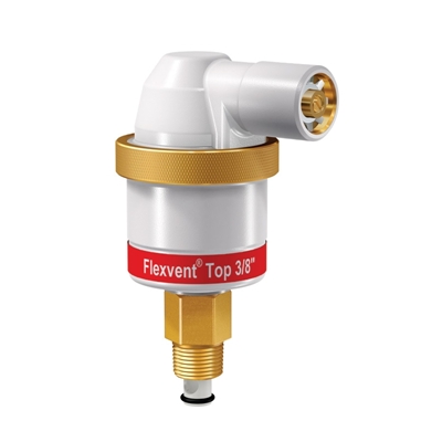 PURGEUR D'AIR AUTO FLEXVENT TOP 3/8 BLANC + VANNE